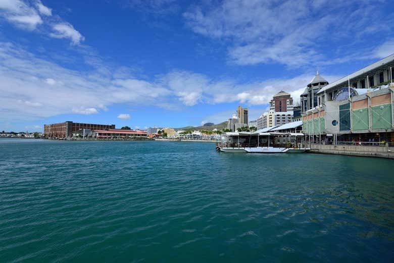 La marina de Cauden Waterfront, Port-Louis